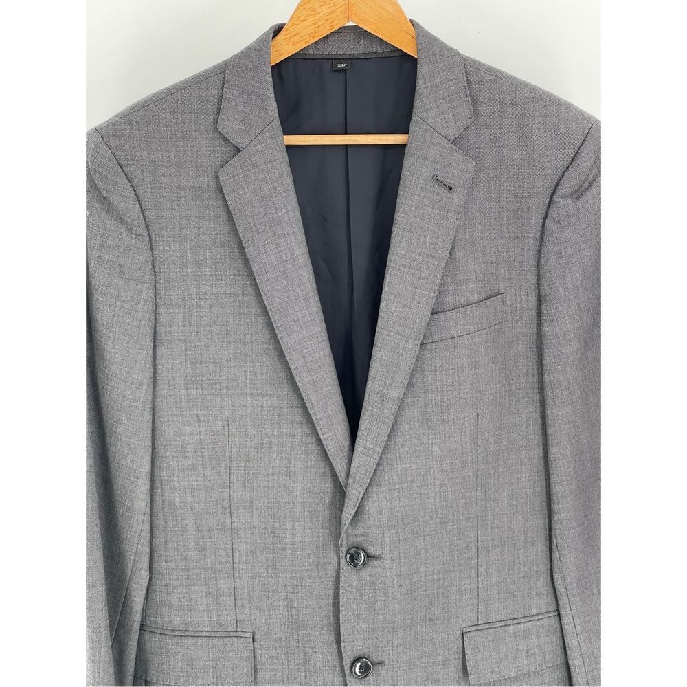 J Crew Ludlow Blazer Suit Jacket Men’s 38R Tollegno 1900 Gray Wool Italian - Picture 2 of 13